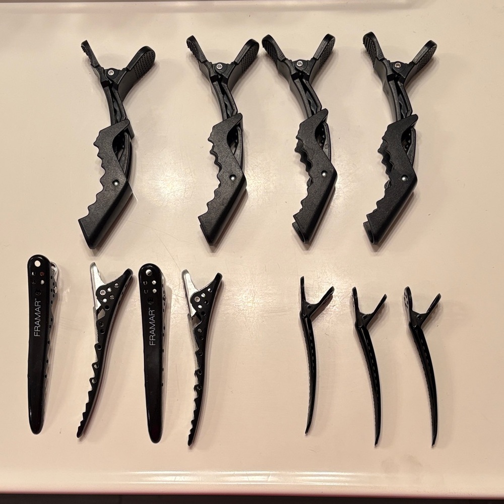 Black Hair Clips Set for Women
